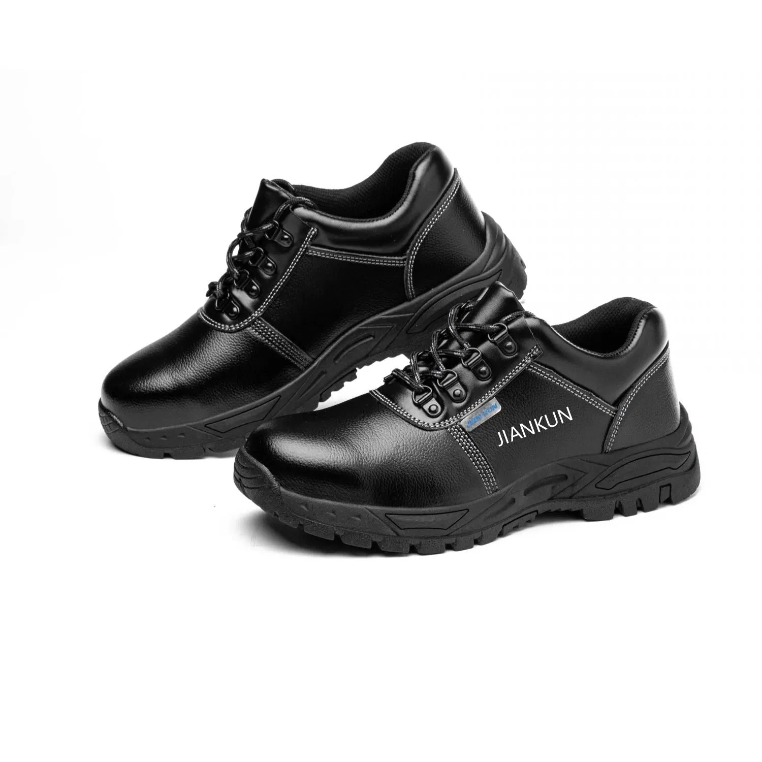 Botas de seguridad de cuero con puntera de acero