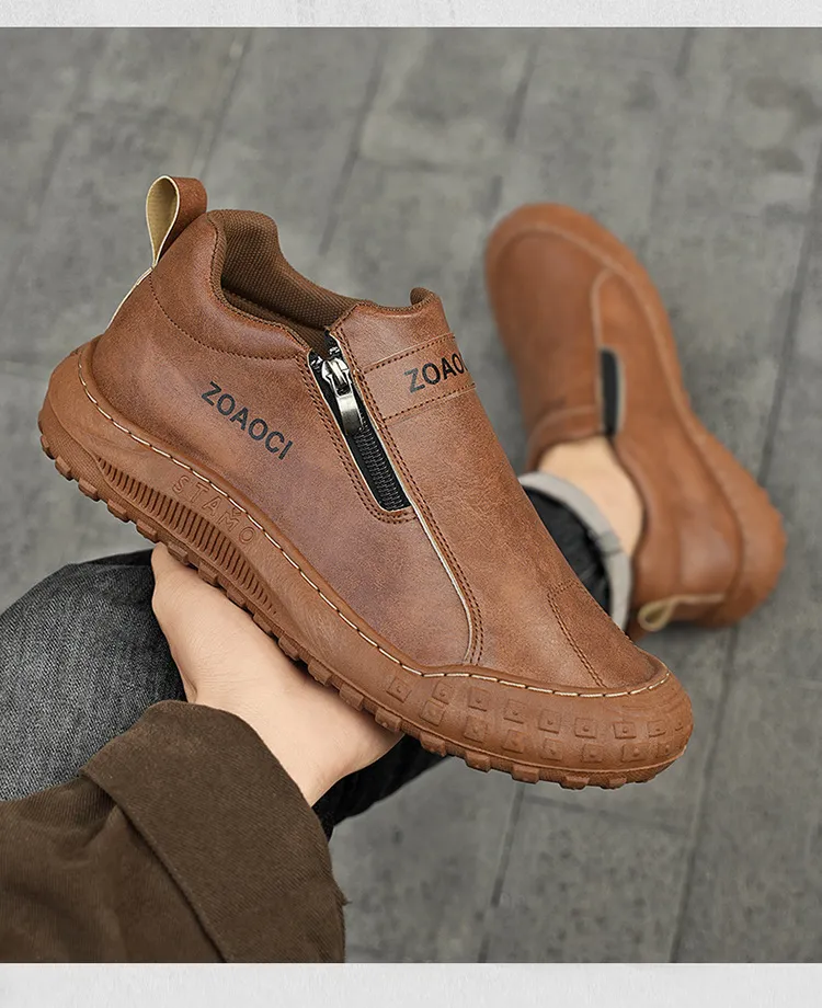 Zapatos de tablero casuales cómodos para hombres - Diseño sin cordones