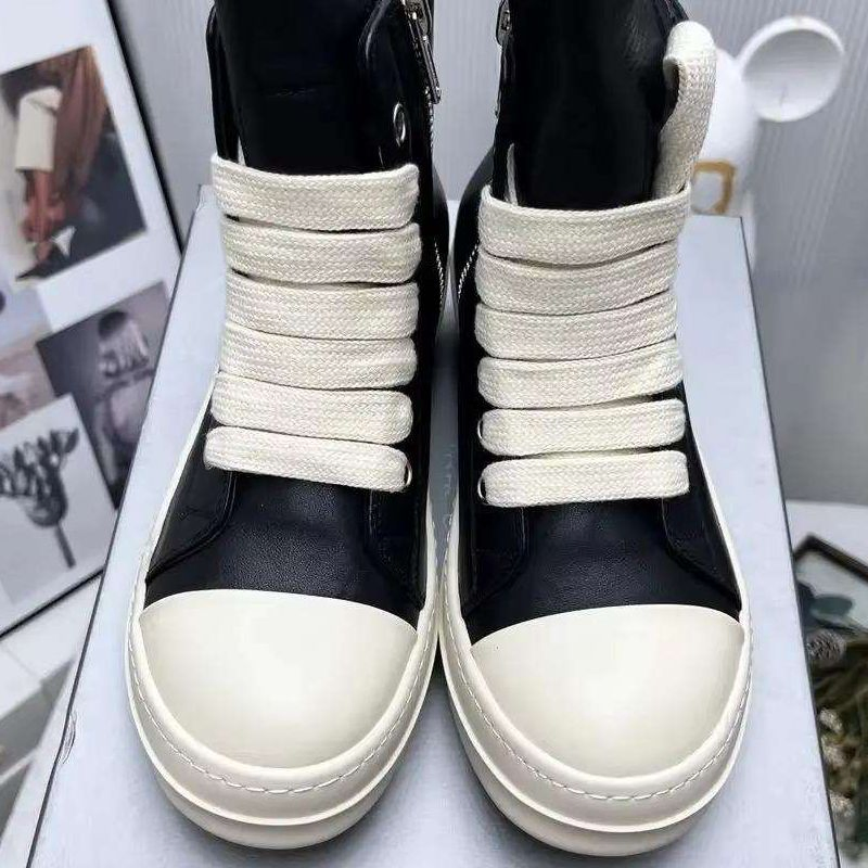 Botas de diseñador Rick, zapatillas de diseñador, zapatos para mujeres, zapatos para hombres, botas de lona RO, botines de lujo, zapatillas de plataforma, zapatos unisex, entrenadores Owens