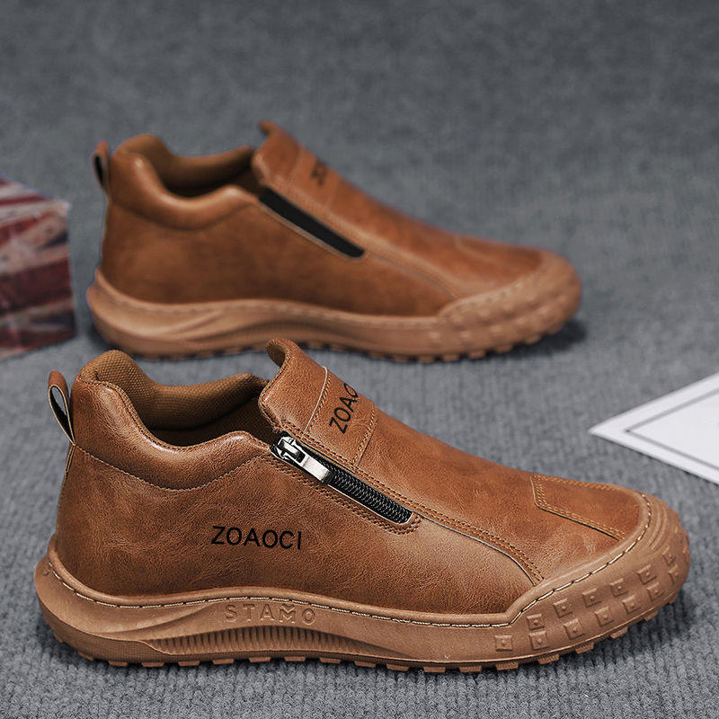 Zapatos de tablero casuales cómodos para hombres - Diseño sin cordones