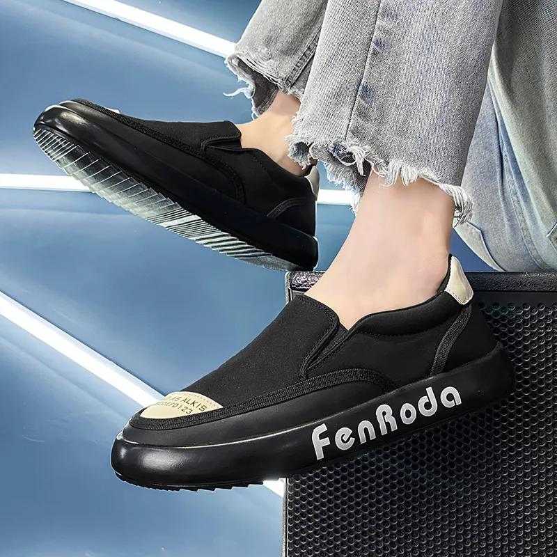 Hombres Moda de Verano Zapatillas de Lona Cómodas Ex-22c4154