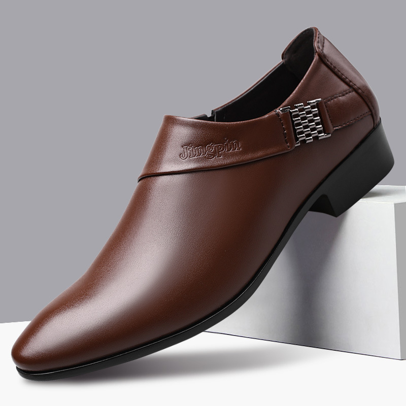Zapatos de vestir de negocios para hombres de talla grande, zapatos casuales para hombres, zapatos versátiles para bodas