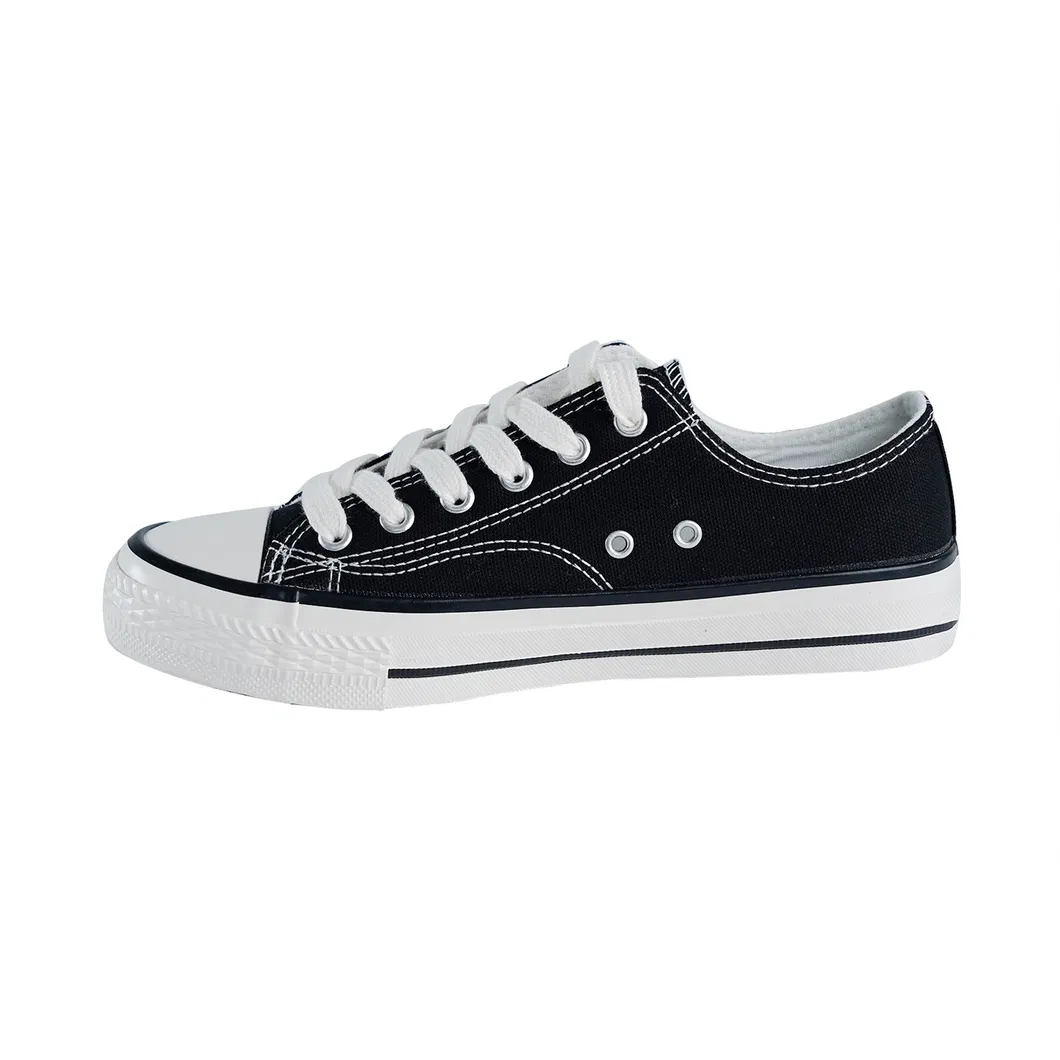 Zapatilla plana de lona unisex casual para escuela, niños y niñas, venta al por mayor