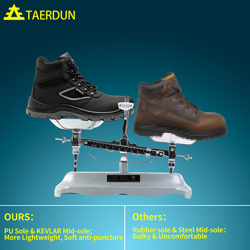 Zapatos de trabajo de seguridad impermeables con punta de acero para adelantarse