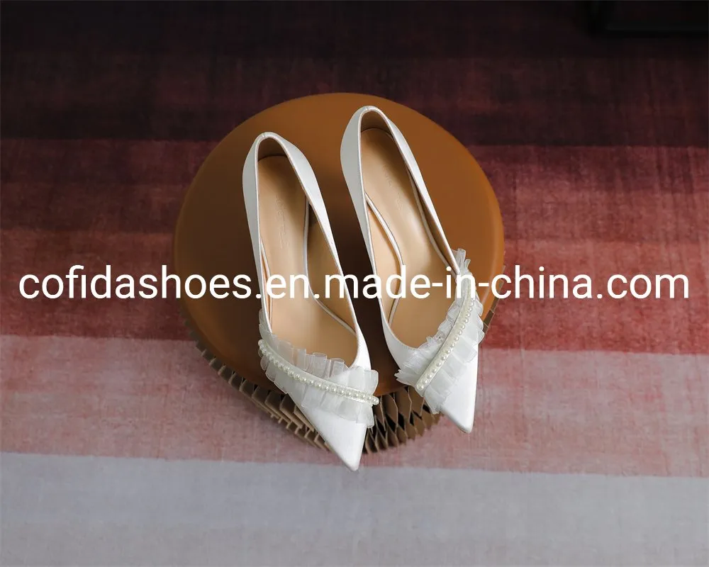 Zapato de fiesta para mujer de Navidad y Año Nuevo, boda, tacón, al por mayor