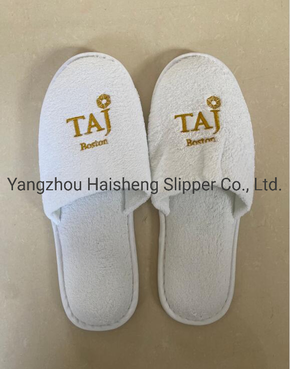 Zapatillas desechables personalizadas blancas para hoteles al por mayor
