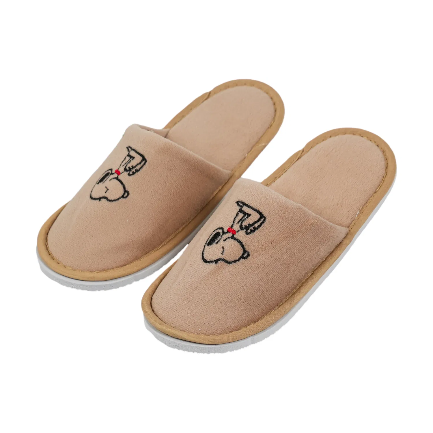 Zapatillas de hotel desechables de coral y no tejidas cálidas