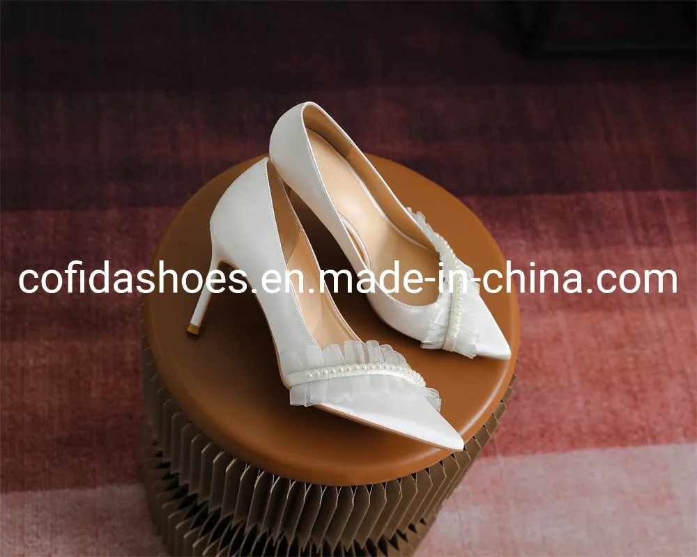 Zapato de fiesta para mujer de Navidad y Año Nuevo, boda, tacón, al por mayor