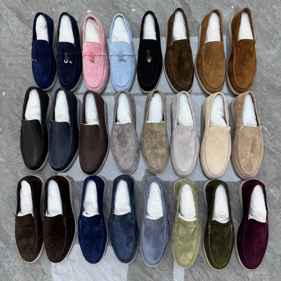 Mocasines de cuero vista lateral