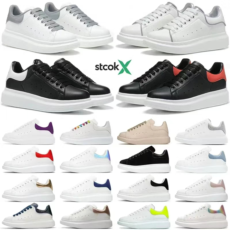 Suministro Directo de Fábrica Zapatillas Blancas de Cuero para Hombres y Mujeres, Zapatos de Plataforma con Cordones, Calzado Deportivo Casual, Zapatos de Tablero en Venta Caliente