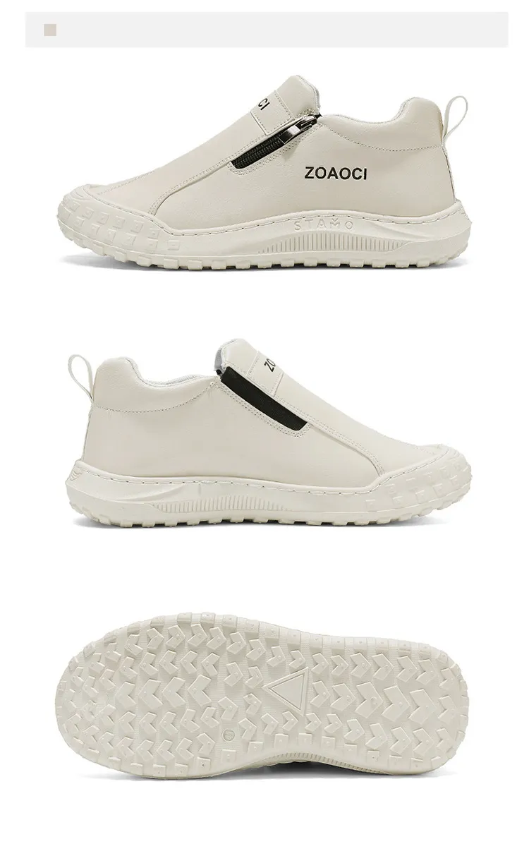 Zapatos de tablero casuales cómodos para hombres - Diseño sin cordones