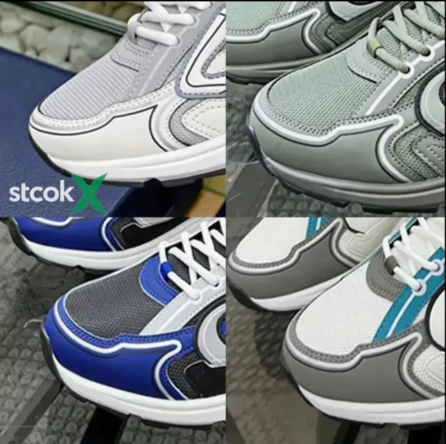 Zapato de señora estilo caminata de cuero genuino de diseñador de lujo B22 B30