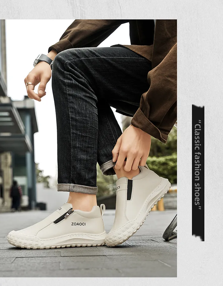 Zapatos de tablero casuales cómodos para hombres - Diseño sin cordones