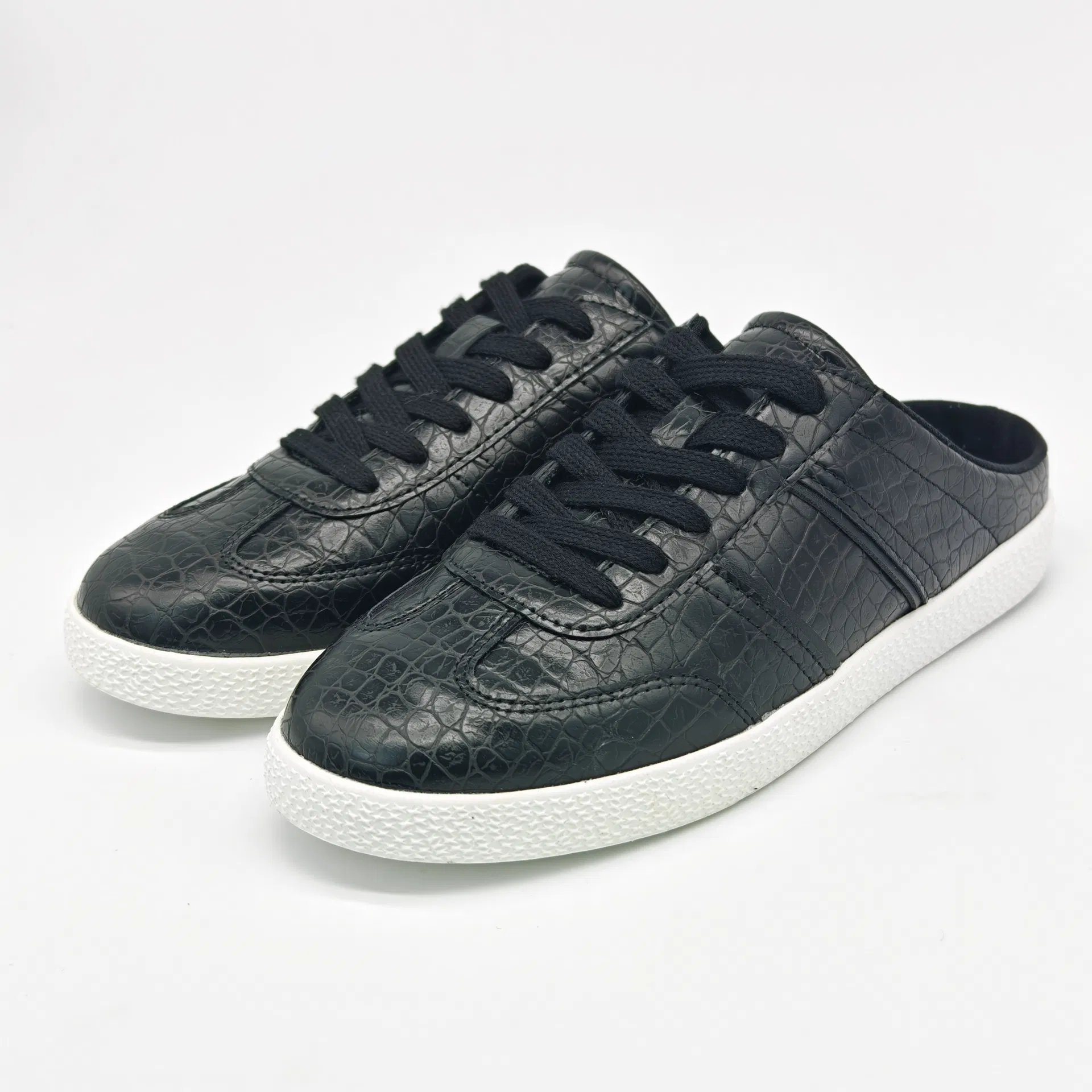 Zapatos de mujer de mayorista con cordones, estilo híbrido, parte superior duradera, calzado exterior transpirable