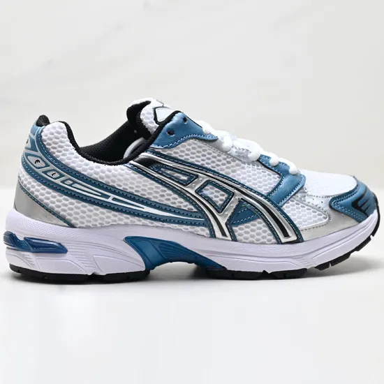 Zapatillas de correr unisex blancas, rosas y plateadas para deportes al aire libre diarios
