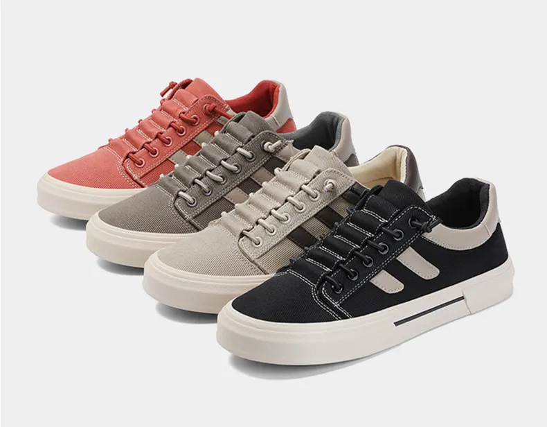 Zapatos deportivos de moda para hombres de alta calidad de fábrica en China, zapatillas de lona trendy