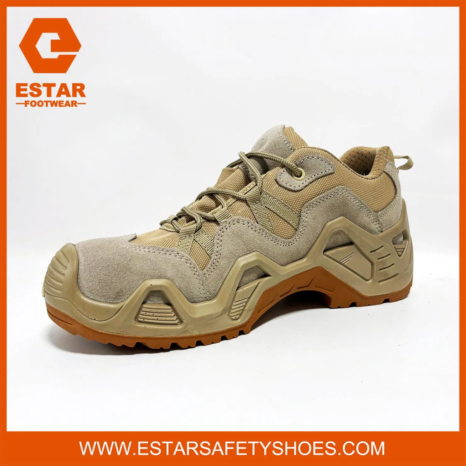 Calzado de senderismo bajo, impermeable y de estilo exterior para seguridad