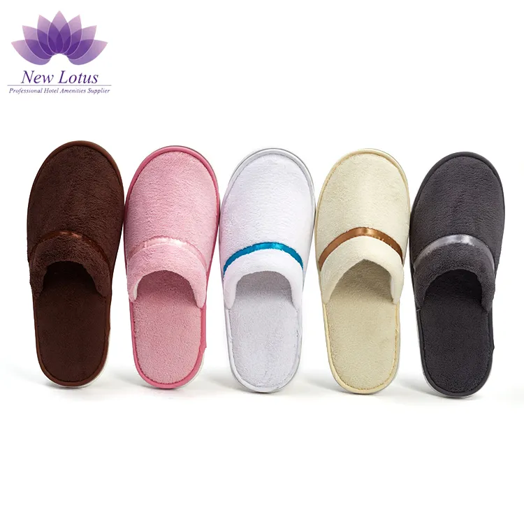 Zapatillas de hotel personalizadas con logo EVA baratas desechables para baño de hotel