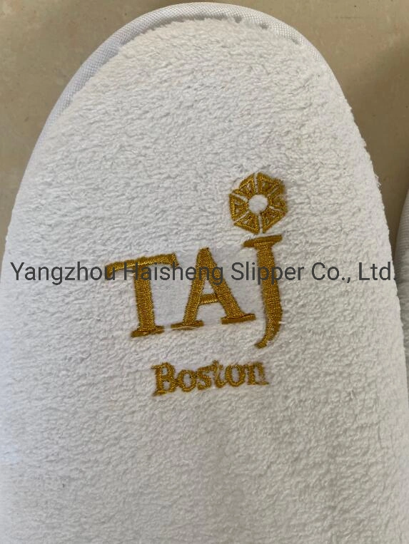 Zapatillas desechables personalizadas blancas para hoteles al por mayor