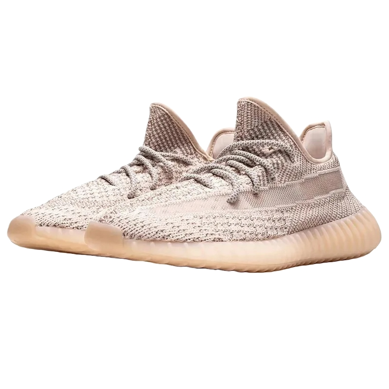 Zapatos de diseñador Yeezy casuales de moda con característica que brilla en la oscuridad