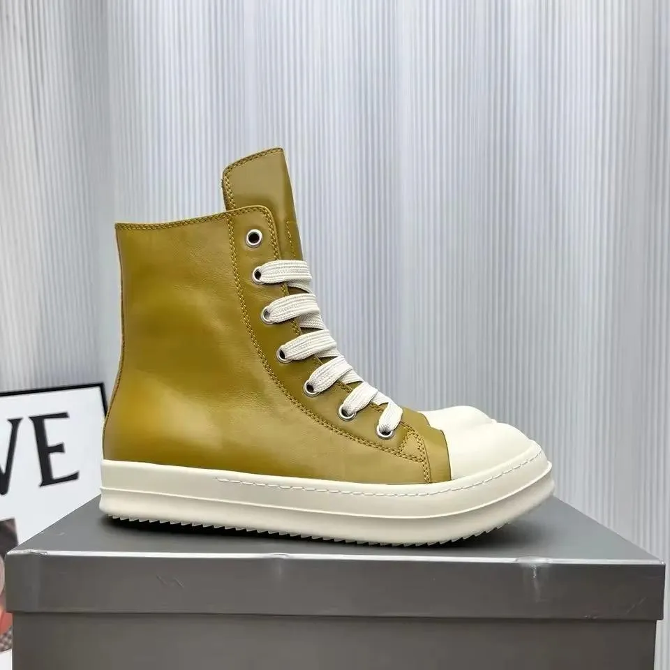 Botas de diseñador Rick, zapatillas de diseñador, zapatos para mujeres, zapatos para hombres, botas de lona RO, botines de lujo, zapatillas de plataforma, zapatos unisex, entrenadores Owens