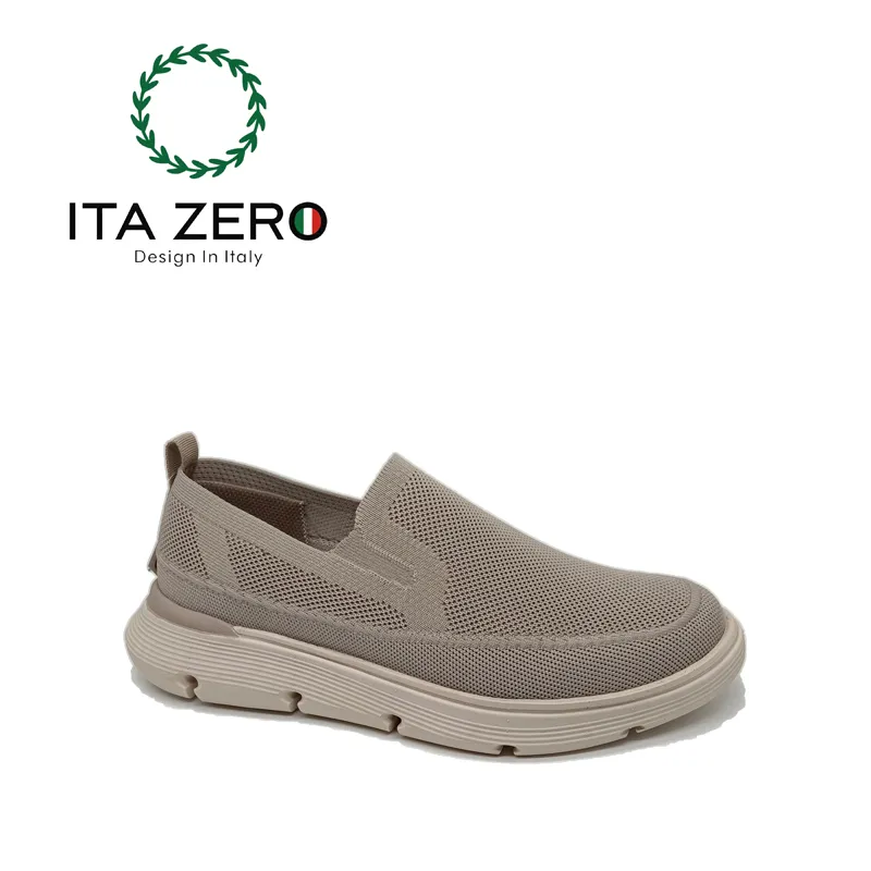 Zapatos casuales de hombre sin cordones, diseño de malla, transpirables, mantienen los pies frescos, zapatos deportivos casuales