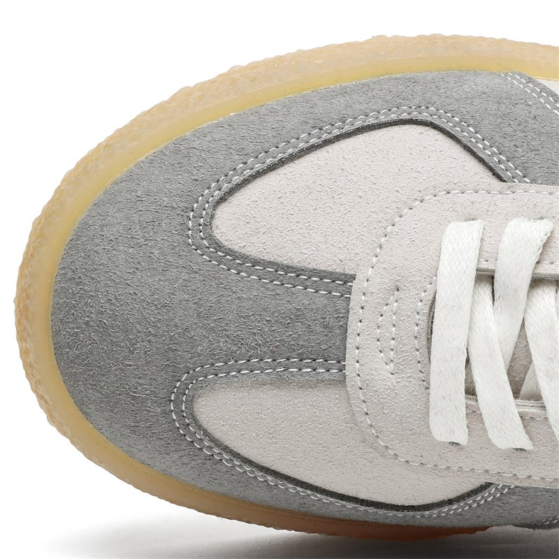 Zapatillas de plataforma casual para hombres blancas, transpirables, para patinaje Ex-25s4003