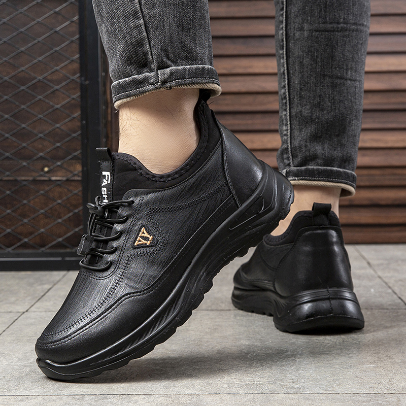 Zapatillas de nieve antideslizantes de felpa cálida unisex para hombres y mujeres, calzado casual de invierno