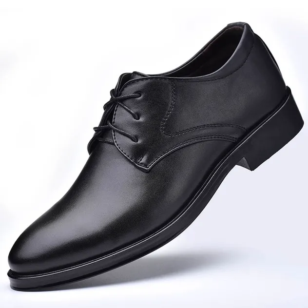 Zapatos de vestir de negocios para hombres de talla grande, zapatos casuales para hombres, zapatos versátiles para bodas