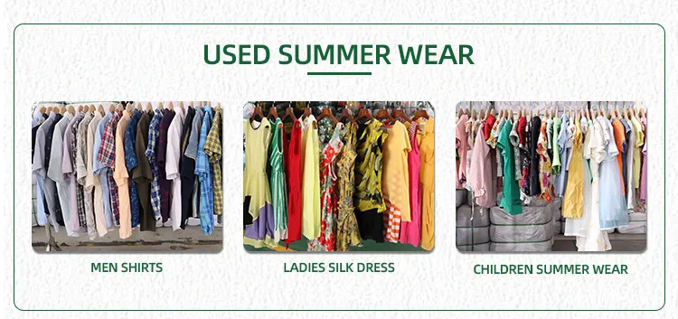 Ropa de verano en pacas