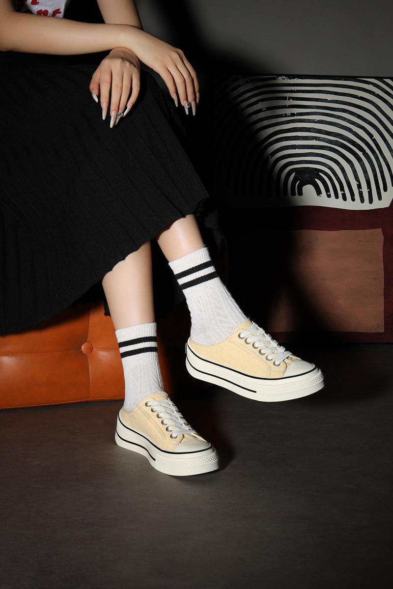 Zapatos de lona para dama, zapatillas de lona de moda