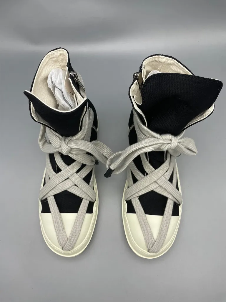 Botas de diseñador Rick, zapatillas de diseñador, zapatos para mujeres, zapatos para hombres, botas de lona RO, botines de lujo, zapatillas de plataforma, zapatos unisex, entrenadores Owens
