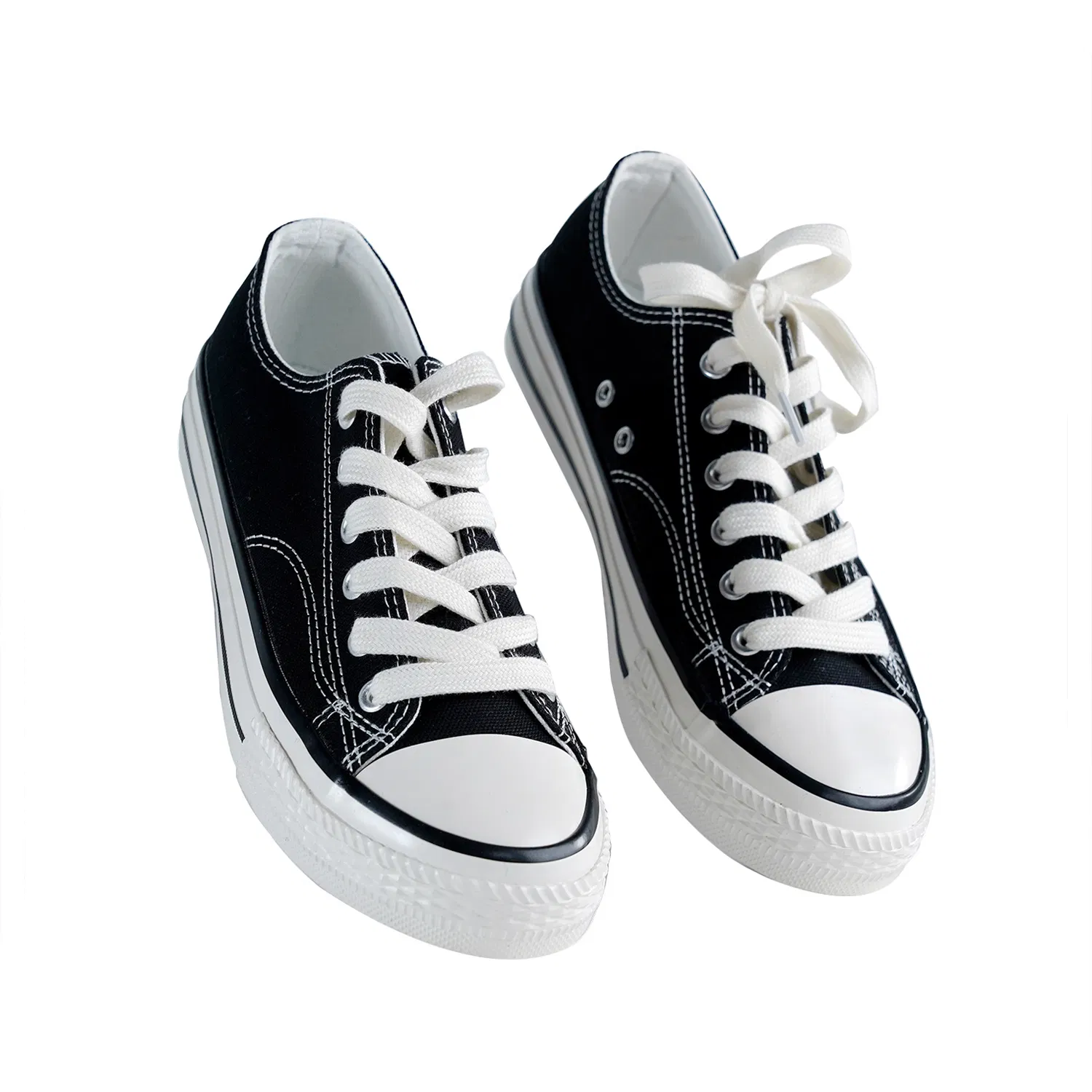 Zapatilla plana de lona unisex casual para escuela, niños y niñas, venta al por mayor