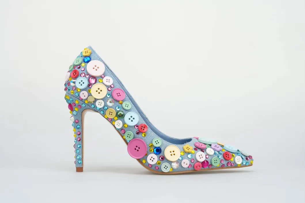 Últimas zapatillas de tacón alto de moda para fiesta, vestido de boda, calzado de novia