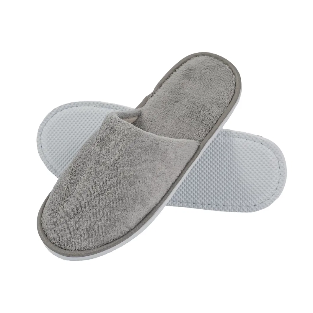 Zapatillas de hotel desechables de coral y no tejidas cálidas