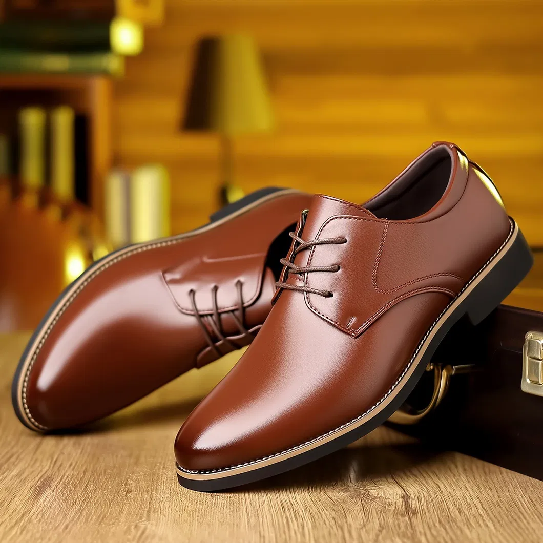 Mocasines de cuero para hombres, zapatos de cuero, calzado Oxford, zapatos de vestir