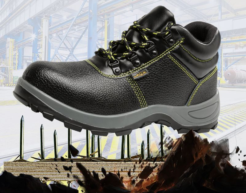 Botas de seguridad duraderas para hombres con suela de PU, zapatos protectores unisex, calzado de trabajo