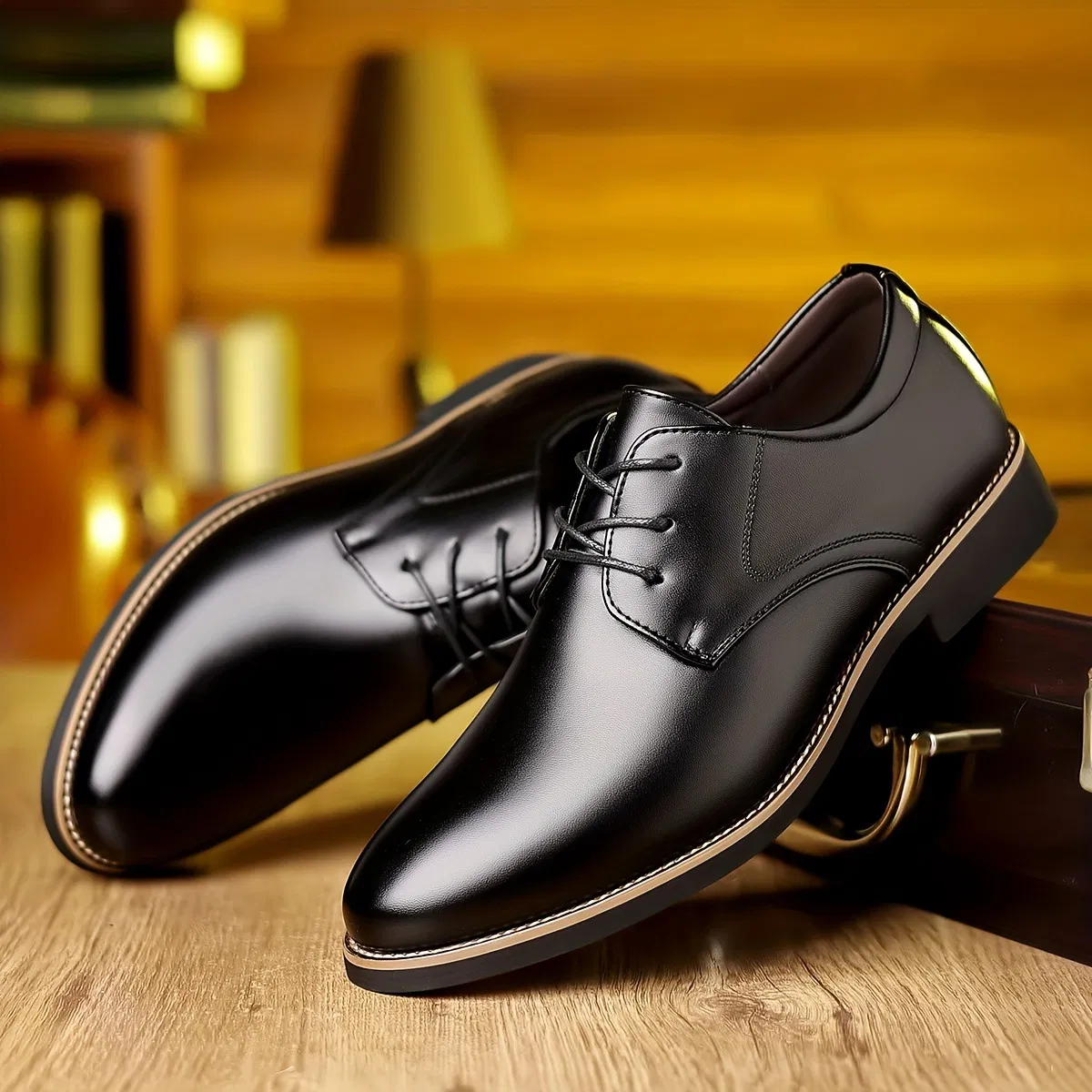Mocasines de cuero para hombres, zapatos de cuero, calzado Oxford, zapatos de vestir