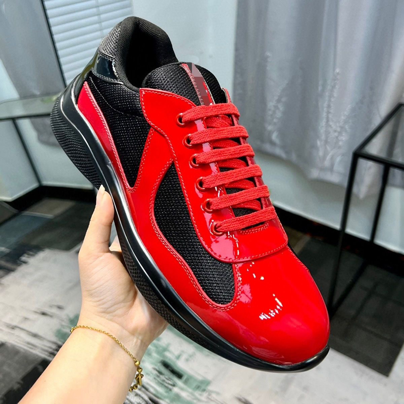 Zapatos de lujo casuales de venta caliente, zapatos de cuero, zapatillas de moda para correr, zapatillas negras de nylon