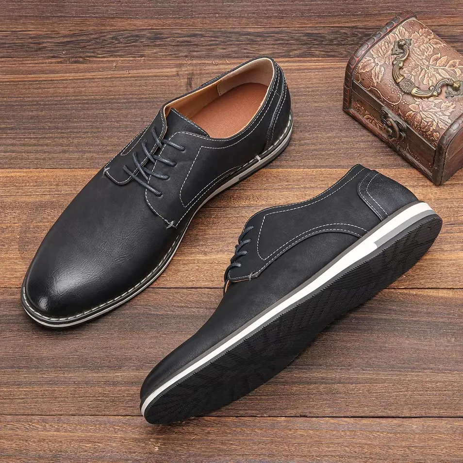 Zapatos de vestir ligeros y a la moda para hombres, ideales para reuniones sociales