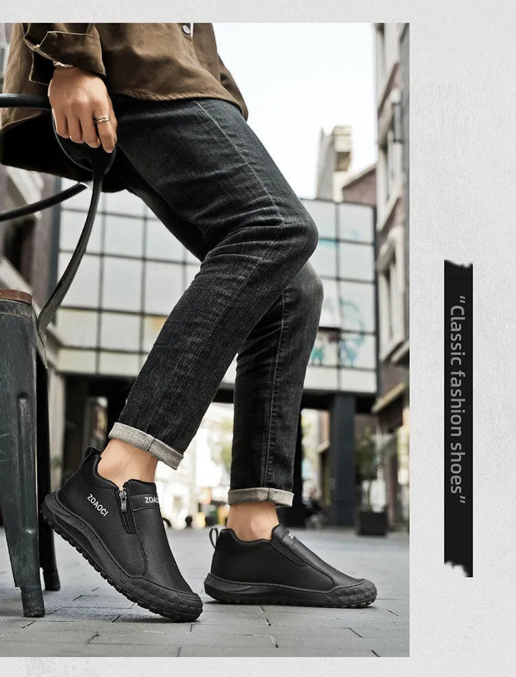 Zapatos de tablero casuales cómodos para hombres - Diseño sin cordones
