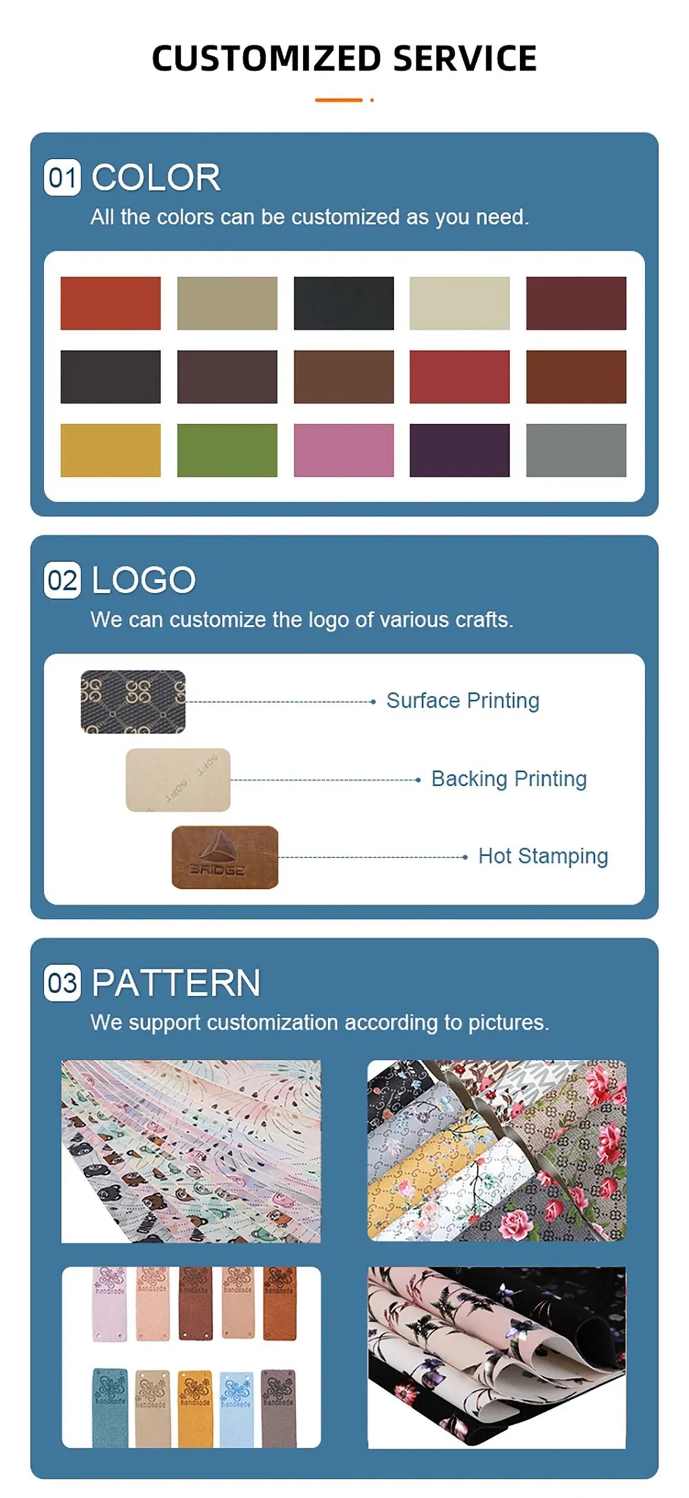 Cuero sintético de PU patentado de calidad premium y colorido para la parte superior del zapato