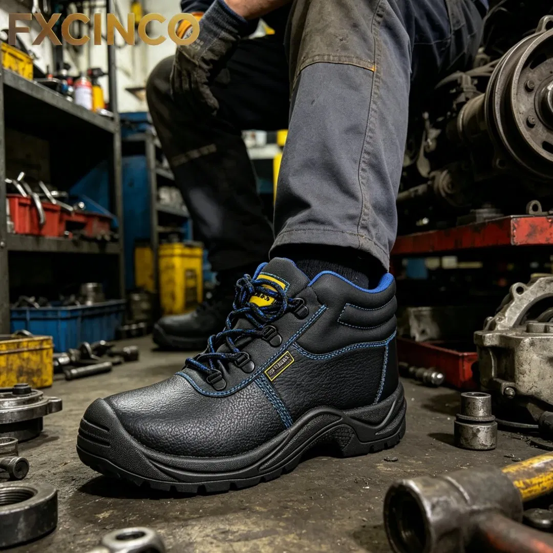 Zapatos de trabajo de Kevlar a prueba de golpes / a prueba de pinchazos / impermeables / antideslizantes para construcción, minería, almacén, camping, exteriores, sitios industriales y uso diario