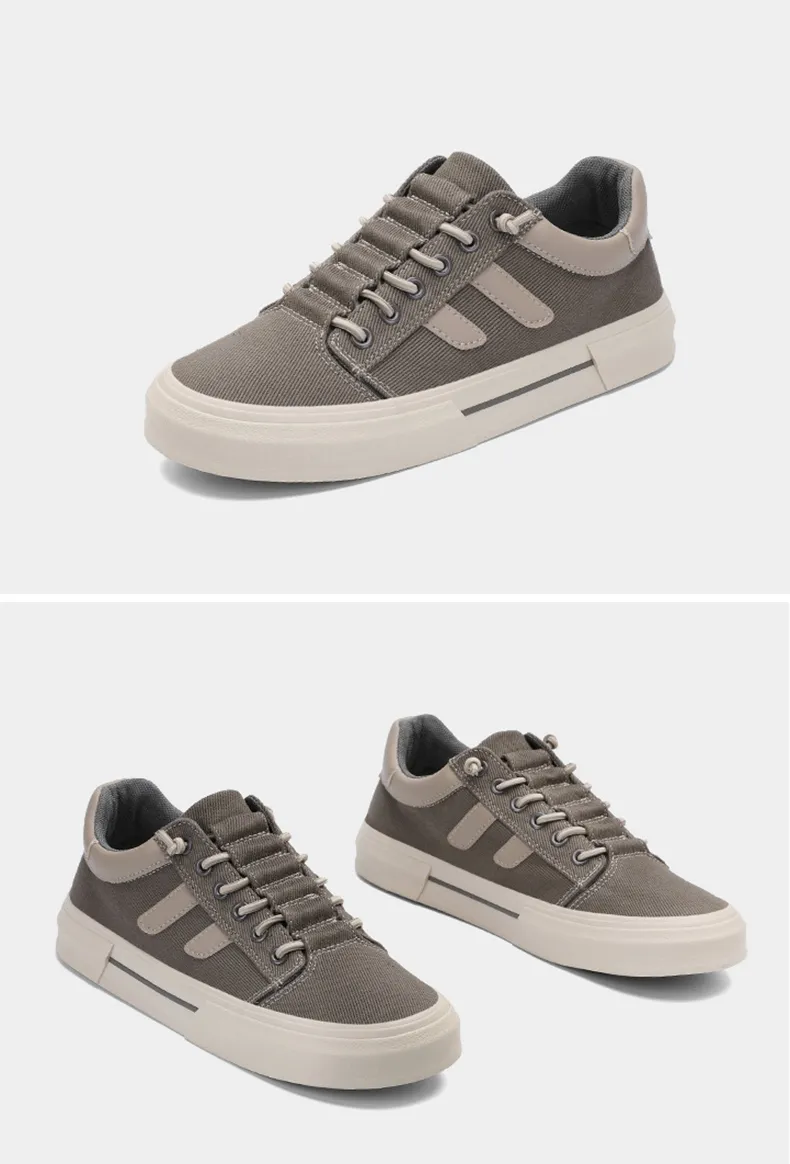 Zapatos deportivos de moda para hombres de alta calidad de fábrica en China, zapatillas de lona trendy