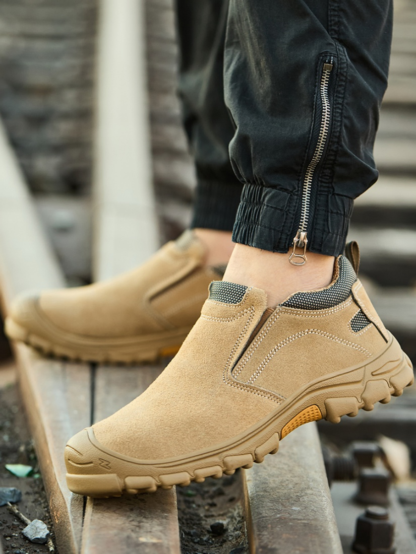 Jy813 Zapato de seguridad de acero con punta de acero EVA para talleres industriales