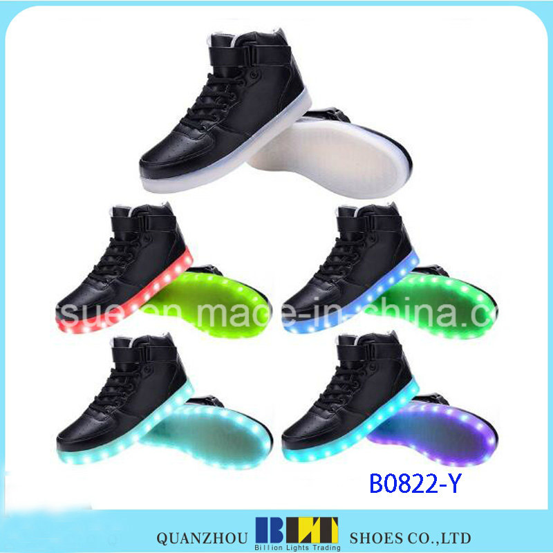 Nuevos zapatos LED ligeros casuales para mujeres y hombres