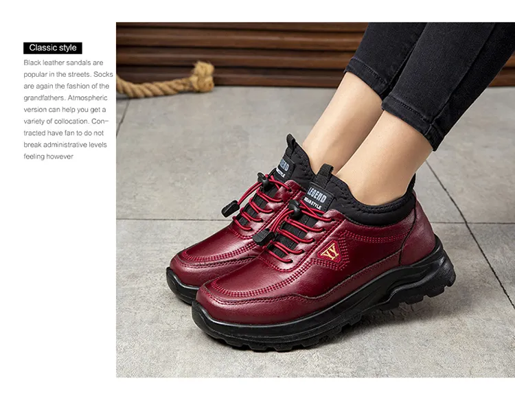 Zapatillas de nieve antideslizantes de felpa cálida unisex para hombres y mujeres, calzado casual de invierno
