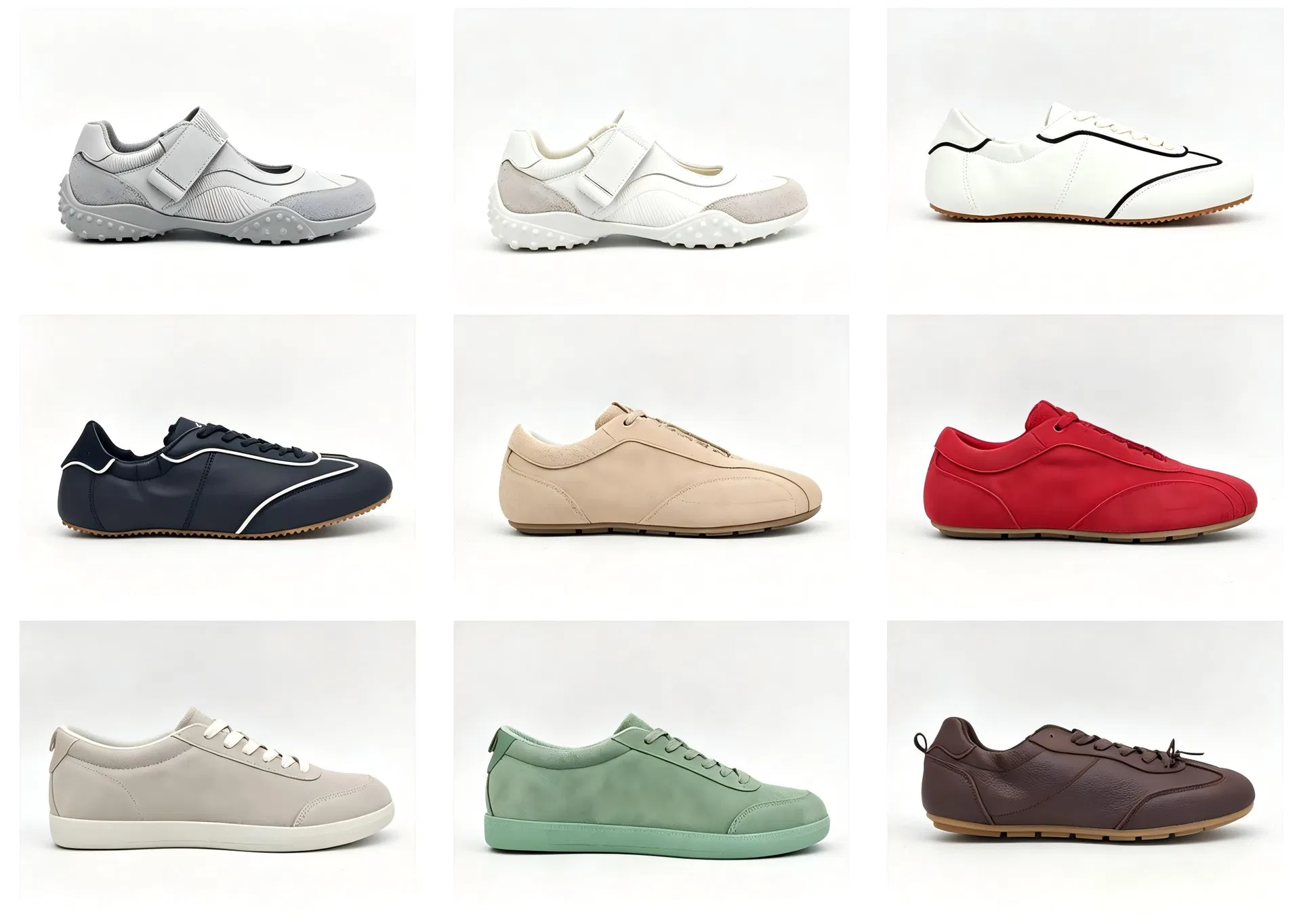 Zapatos de mujer de mayorista con cordones, estilo híbrido, parte superior duradera, calzado exterior transpirable