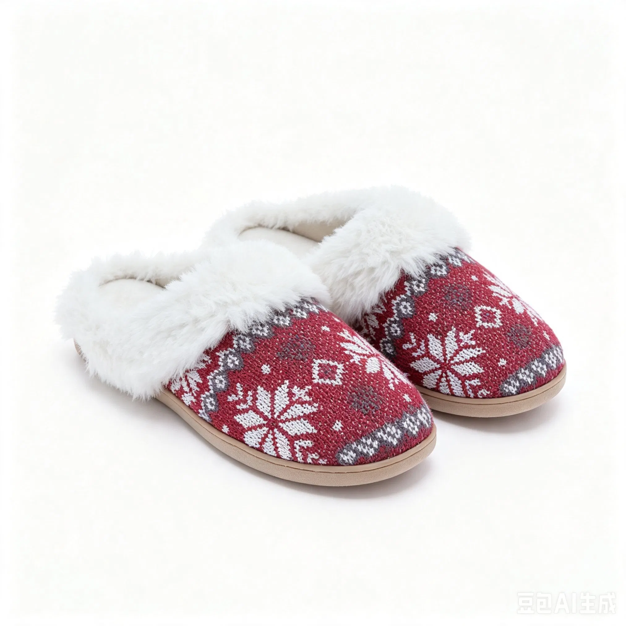 Cozy Red Women's Plush Slippers for Ultimate Comfort