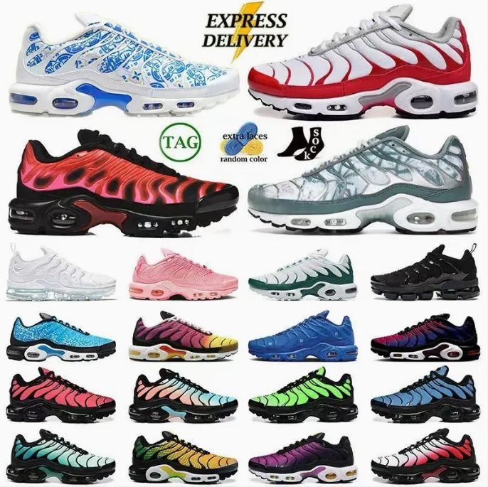 300 Zapatillas de diseño Tn Plus para correr, hombres y mujeres, plataforma, venta directa de fábrica, calzado casual
